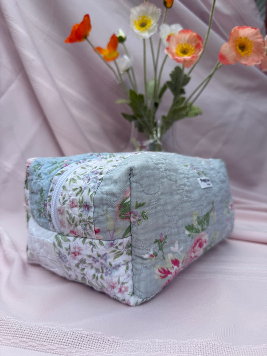 Pastel Rose Quilted Boxy Bag