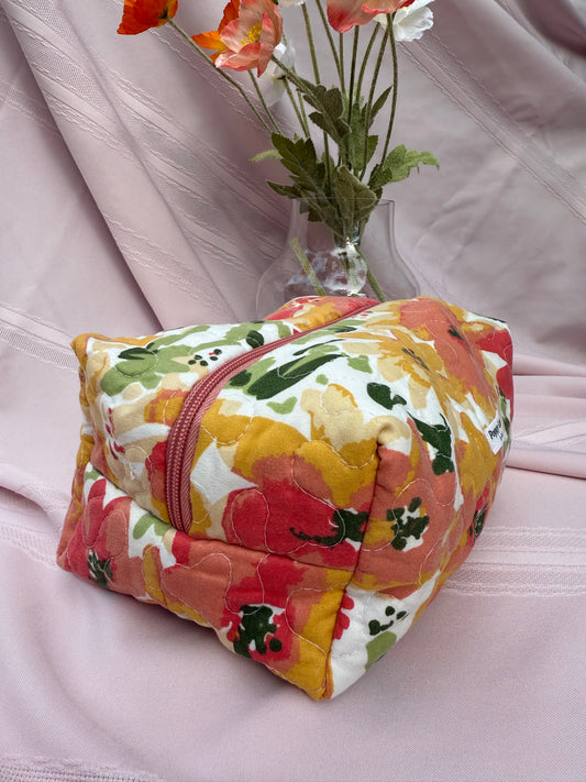 Floral Quilted Boxy Bag