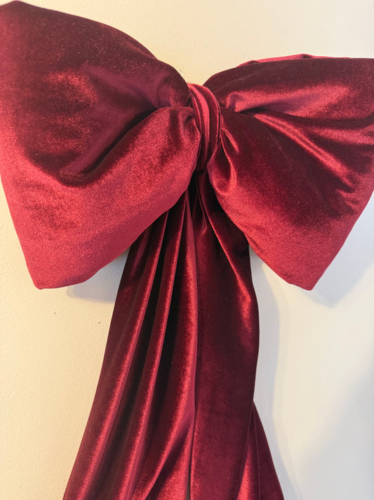 Berry Velvet Bow