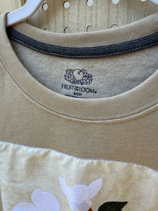 Floral Quilt Block Crewneck (Small)