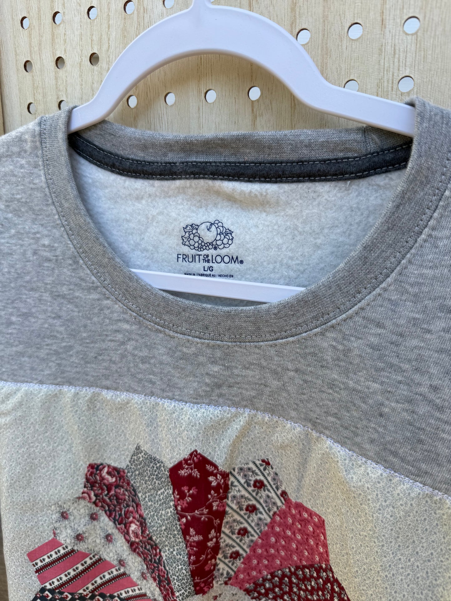 The Pink Petal Quilt Crewneck (Large)