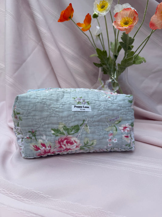 Pastel Rose Quilted Boxy Bag