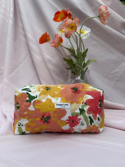 Floral Quilted Boxy Bag