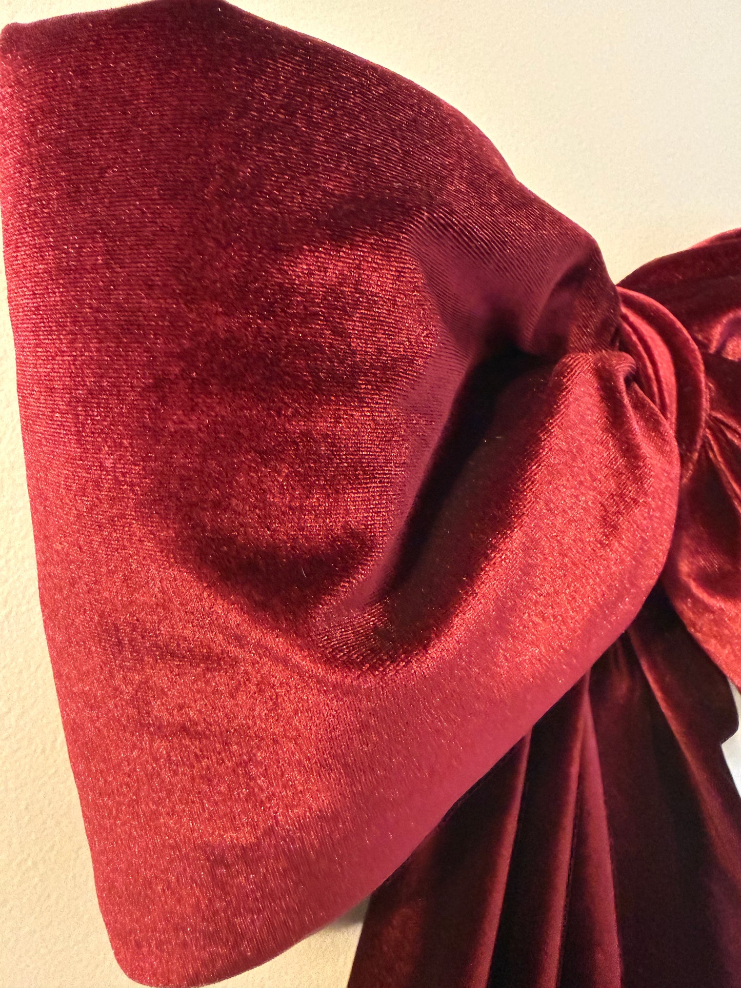 Berry Velvet Bow