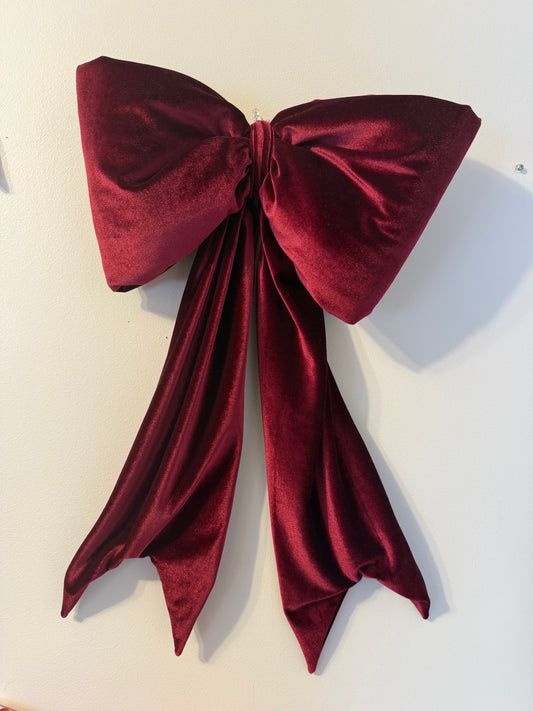 Berry Velvet Bow