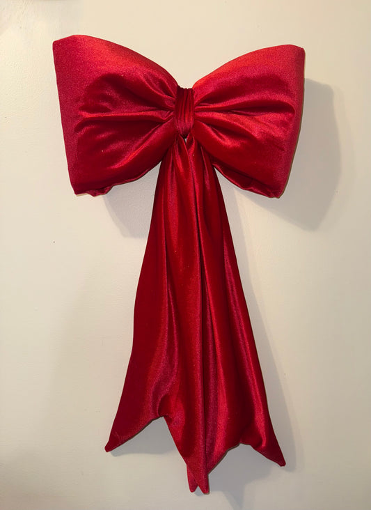 Scarlet Sparkle Velvet Bow