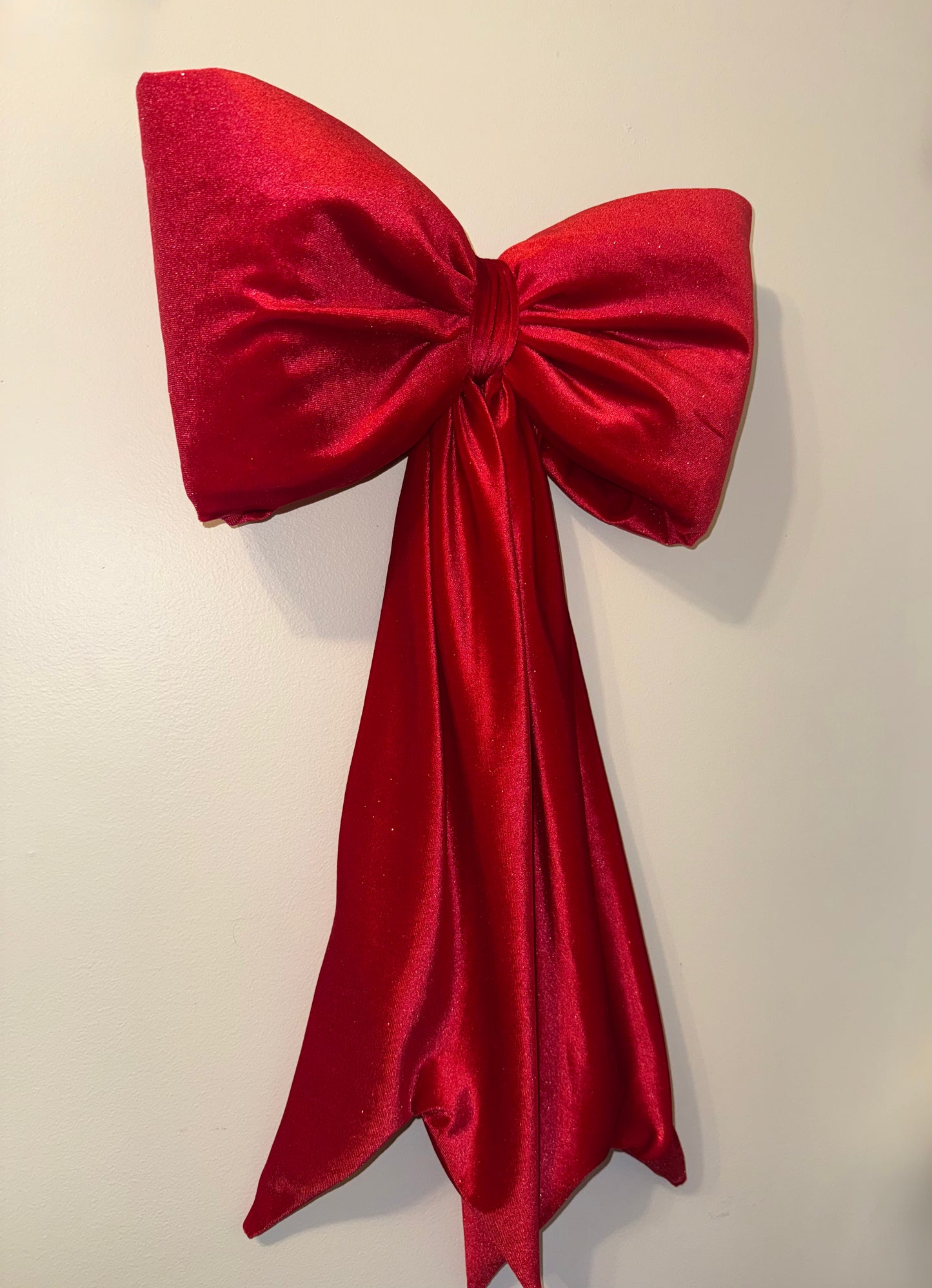 Scarlet Sparkle Velvet Bow