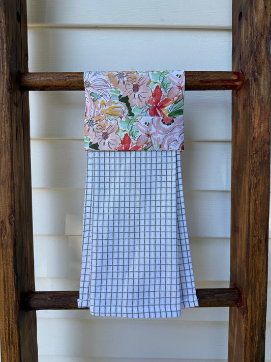 Modern Floral- Hanging Towel