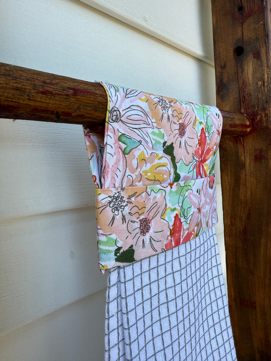 Modern Floral- Hanging Towel