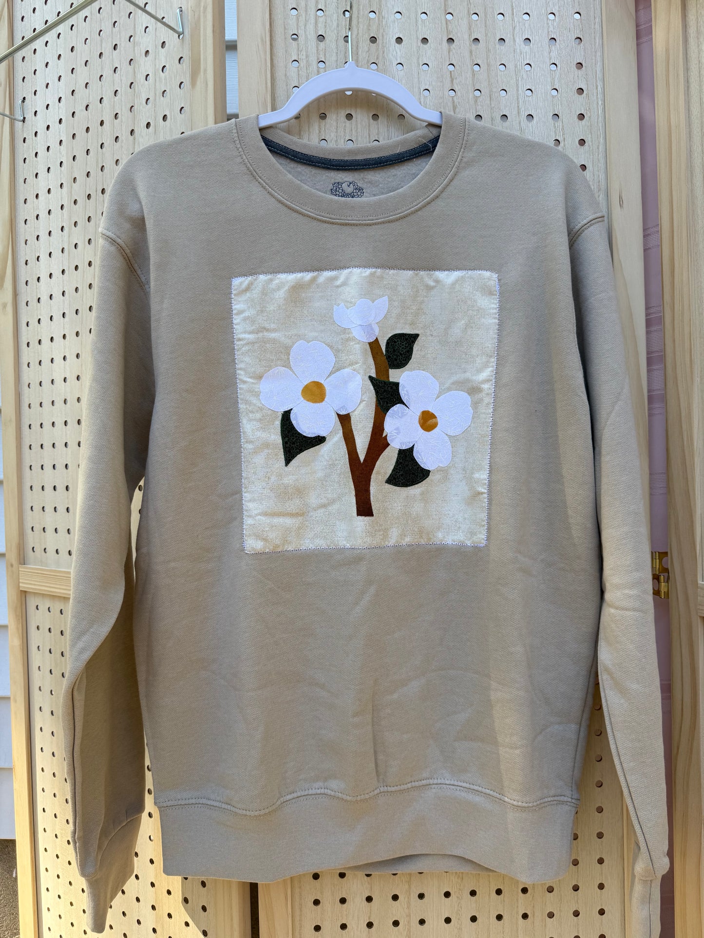 Floral Quilt Block Crewneck (Small)