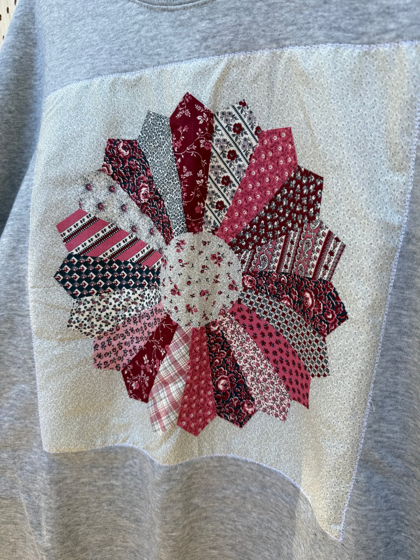 The Pink Petal Quilt Crewneck (Large)