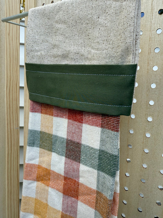 Evergreen Plaid Hanging Towel