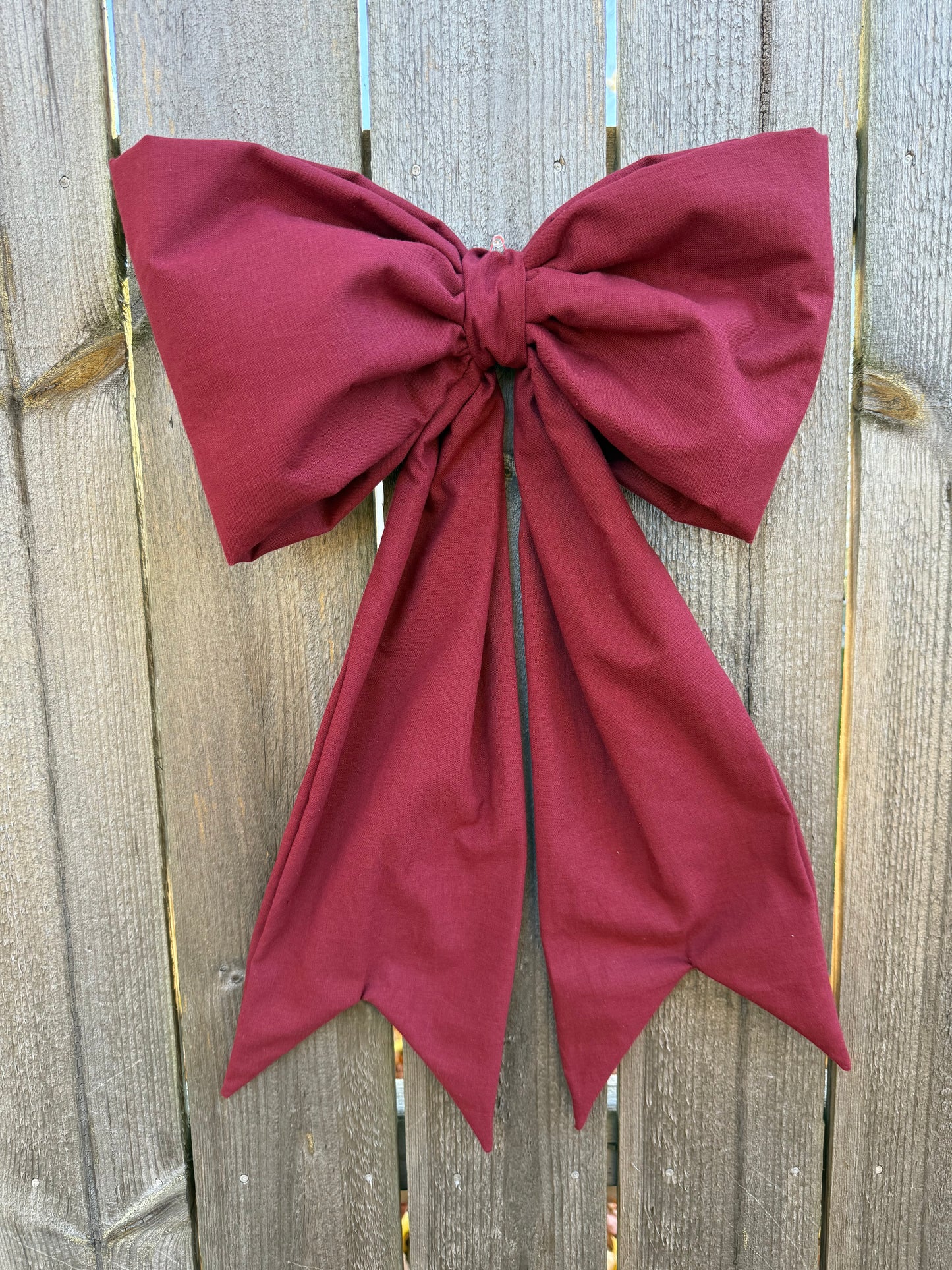 Mulberry Maroon Bow