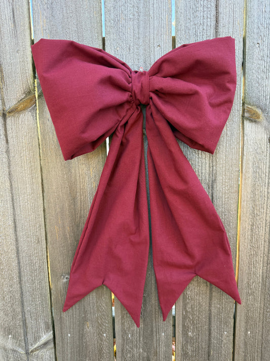 Mulberry Maroon Bow