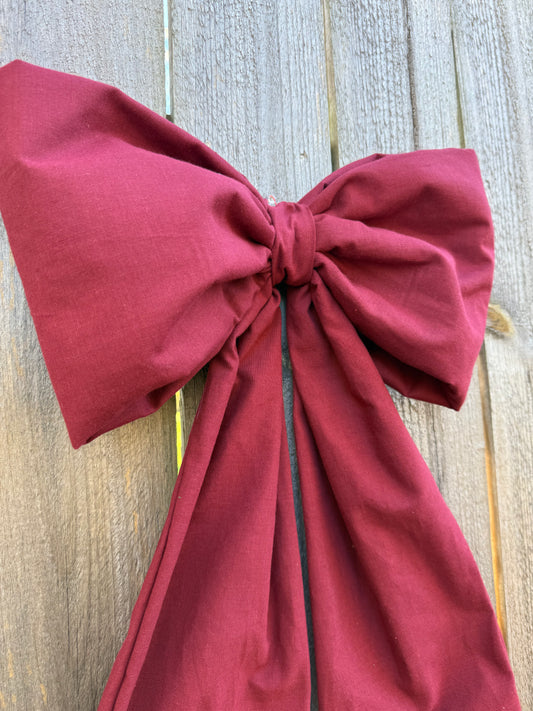 Mulberry Maroon Bow